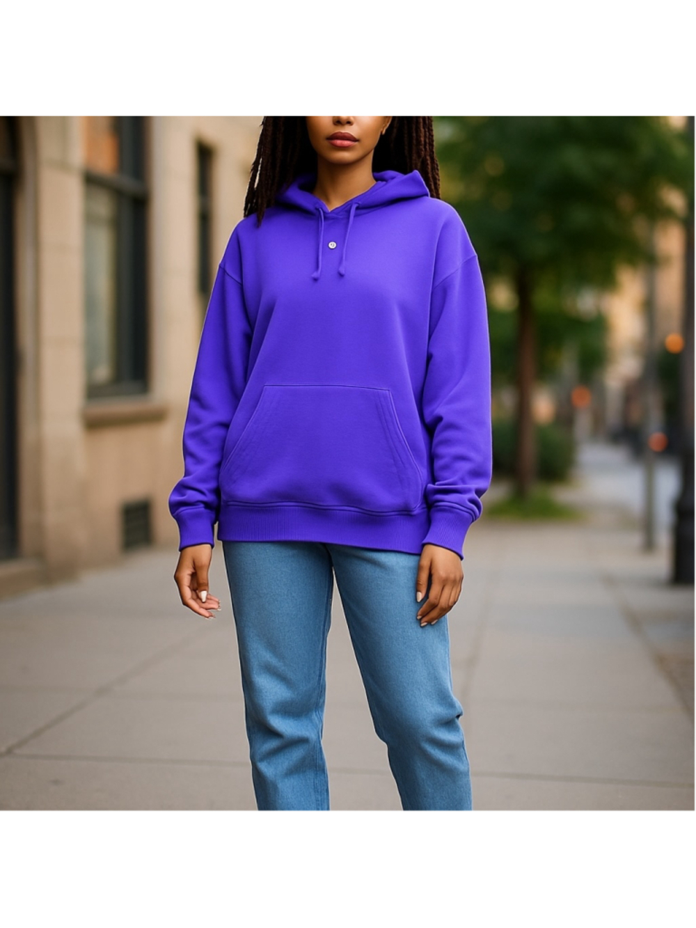 Women's Adidas cobalt Purple Hoodie Size M